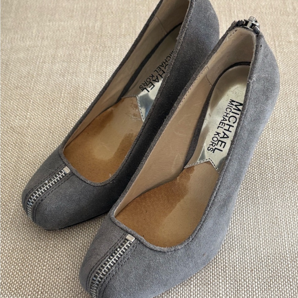 Michael Kors Gray Heeled Shoes Elegant Design